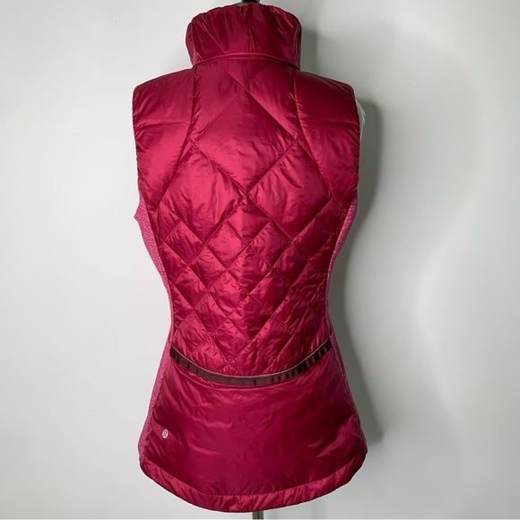 Lululemon Women's Pink Down For A Run Vest Size 4 - Picture 7 of 12